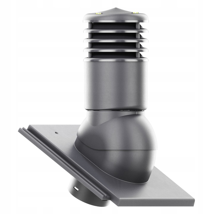 Kominek ventilat ocieplon SMART 150 mm, Krono-Plast, pentru NELSKAMP PLANUM, grafit mat, set complet