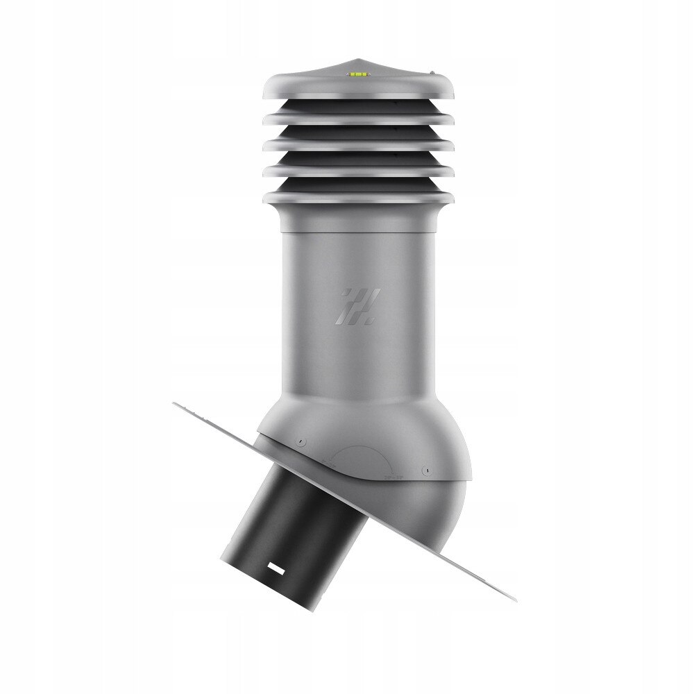 Componente acoperis, HiVent, 125 mm, grafit, set cu nivela si baza ...