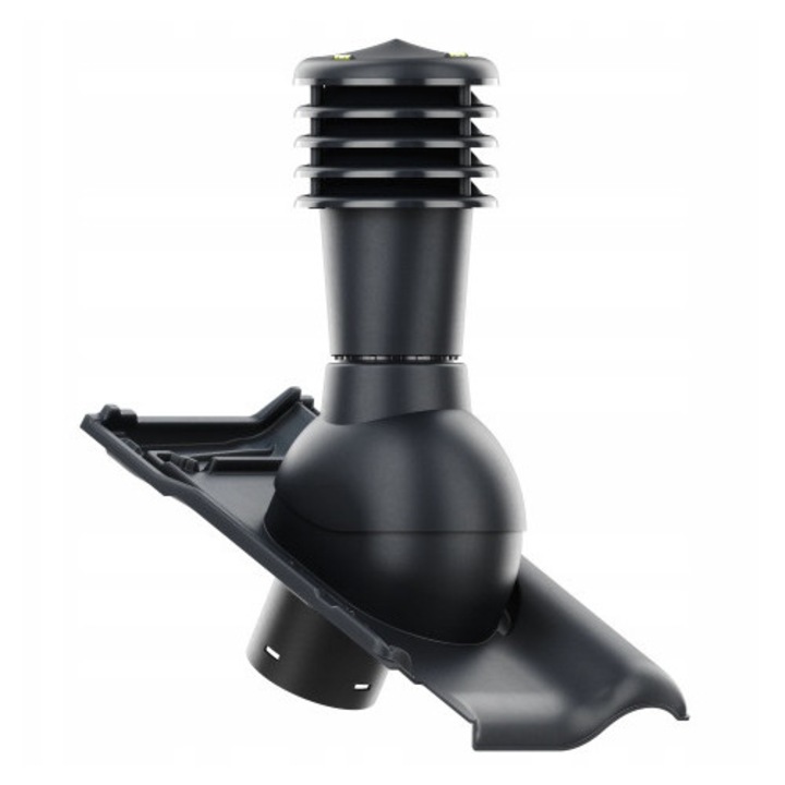 Kominek Ventilatie SmartLine, Krono-Plast, ceramica, antracit, DN125mm, H456mm, set complet