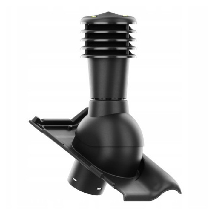 Kominek Ventilatie SmartLine, 125mm, Negru, Set complet cu baza si suruburi de montaj, 37x46cm