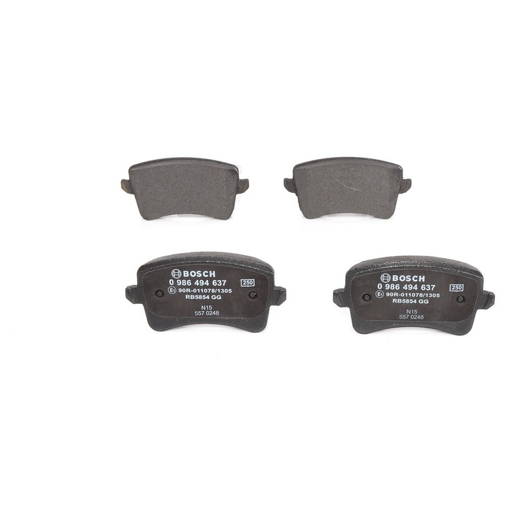 Placute de frana Bosch, 16,7x116,4x58,5mm, set pentru AUDI, VW, SKODA