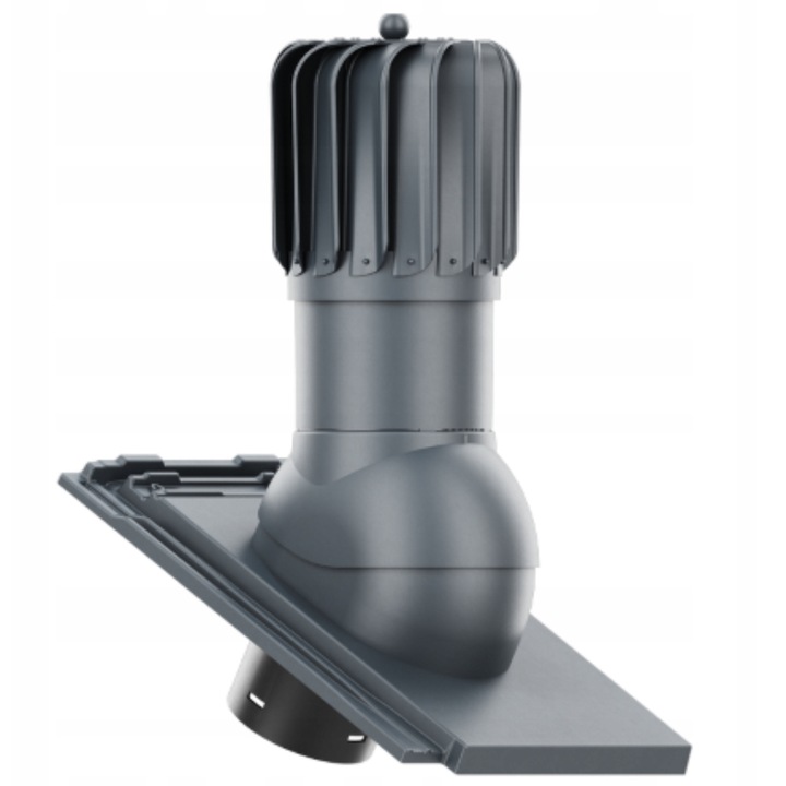 Krono-Plast forgó kéményfej, fi150mm, szürke, komplett szett