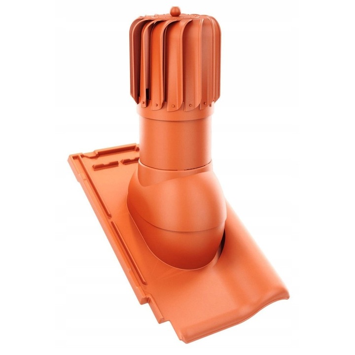 Krono-Plast szellőzőkosár, RotoLine, 150mm, téglavörös, komplett szett