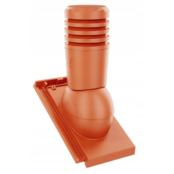 Kominek Ventilatie Ceramica, EcoLine, Culoare Ceglasta, 150mm, Set complet