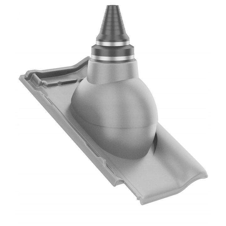 Trecere antena, Krono-Plast, ceramica, antracit, 37x46cm, inaltime 36cm