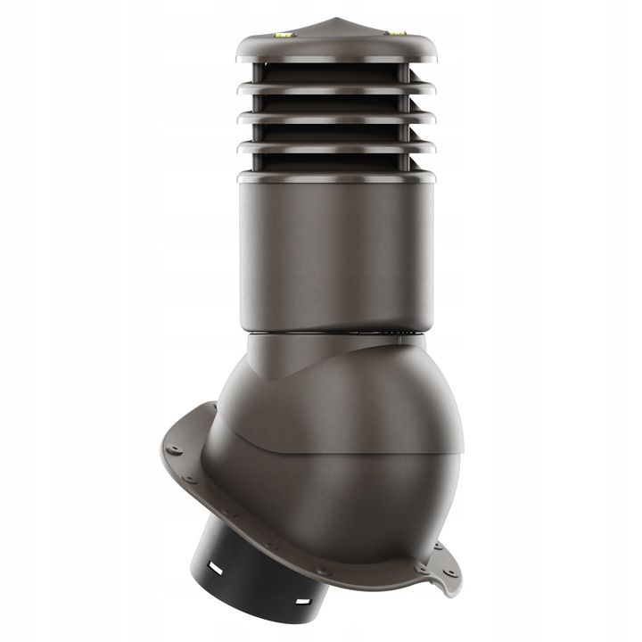 Kominek ventilat izolata Fi 150, Krono-Plast, blachodachowka, 500mm, ciemny braz 8019