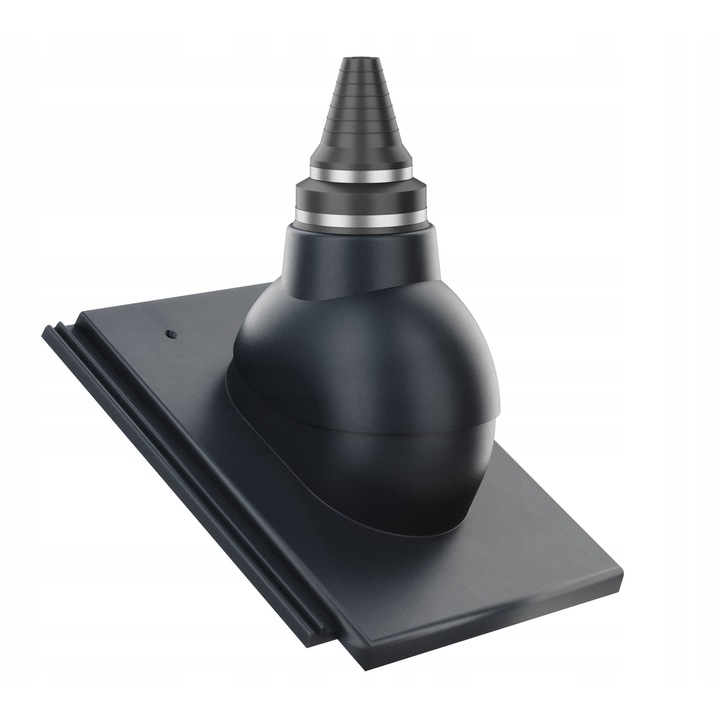 Element trecere antena Krono-Plast, PP, 19-90mm, gri antracit/negru