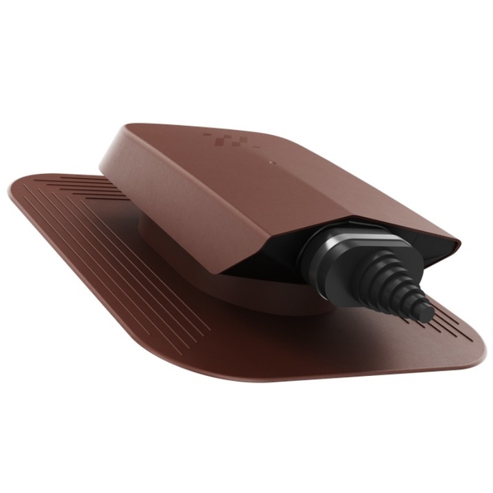 Prajire solara Krono-Plast, pentru acoperis, colorata BRAZ RAL 8017, set complet, dimensiune 11cm