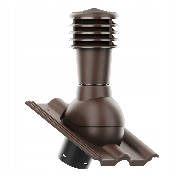 Kominek Ventilatie SmartLine, Krono-Plast, 125mm, cu scurgere condens, 37x46cm, 5-45 grade, culoare: Braz