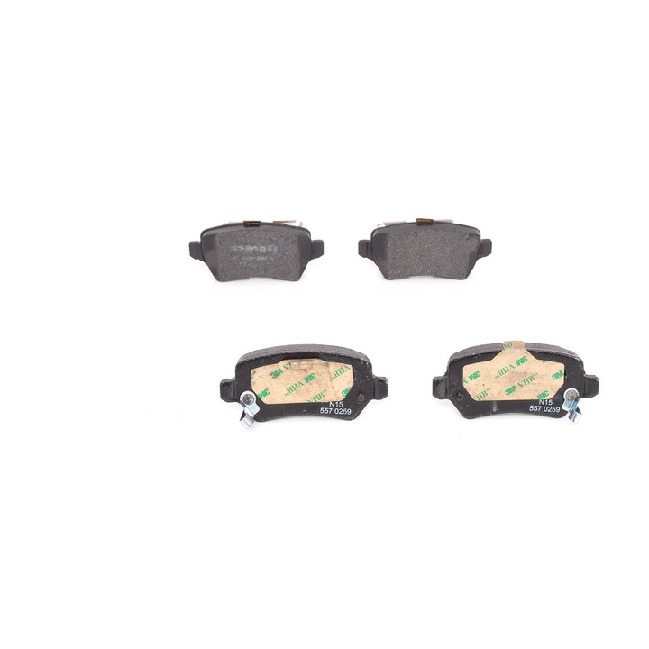 Placute de frana spate Bosch 0 986 494 654, 95,5x42,8x15,3mm, cu senzor de uzura