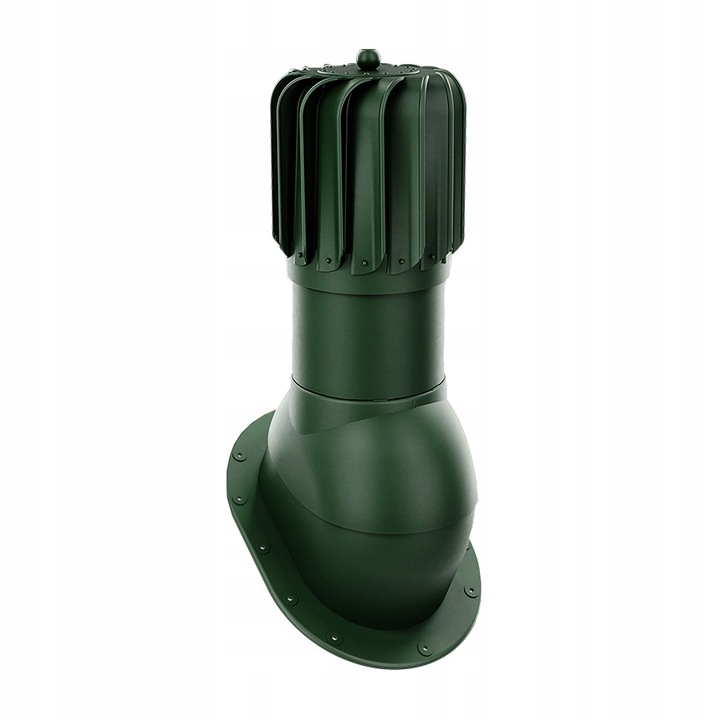 Combinat de ventilatie rotativ, Krono-Plast, DN 150 mm, verde RAL 6020, 24x32,2cm, set complet
