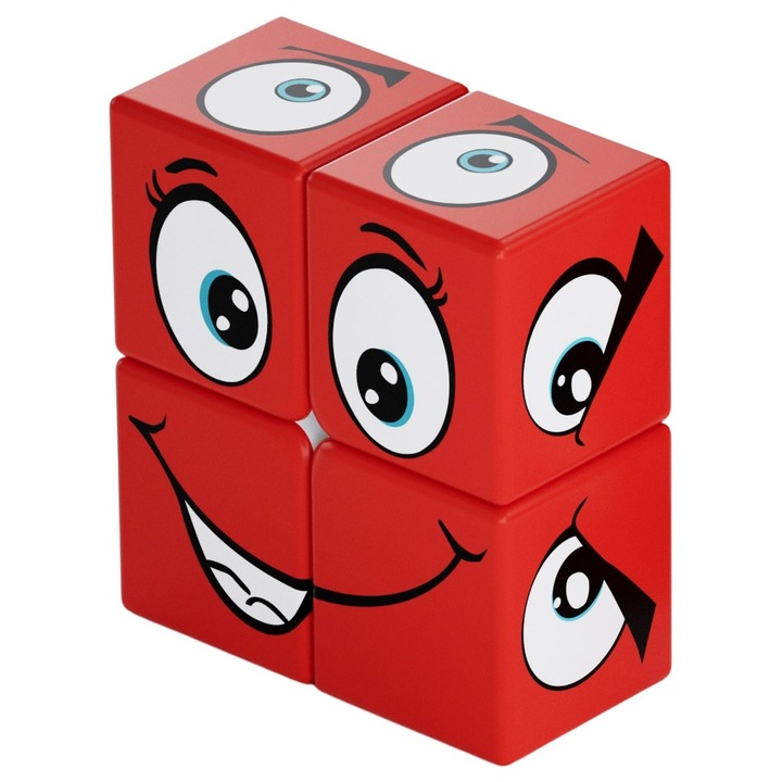 Puzzle Logic Z-Cube Face Series 1x2x2, culoare rosu