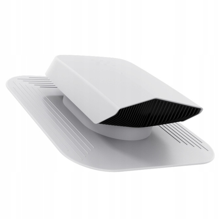 Ventilator polaciowy Krono-Plast, gri RAL 7036, dimensiuni 46x37cm, set complet