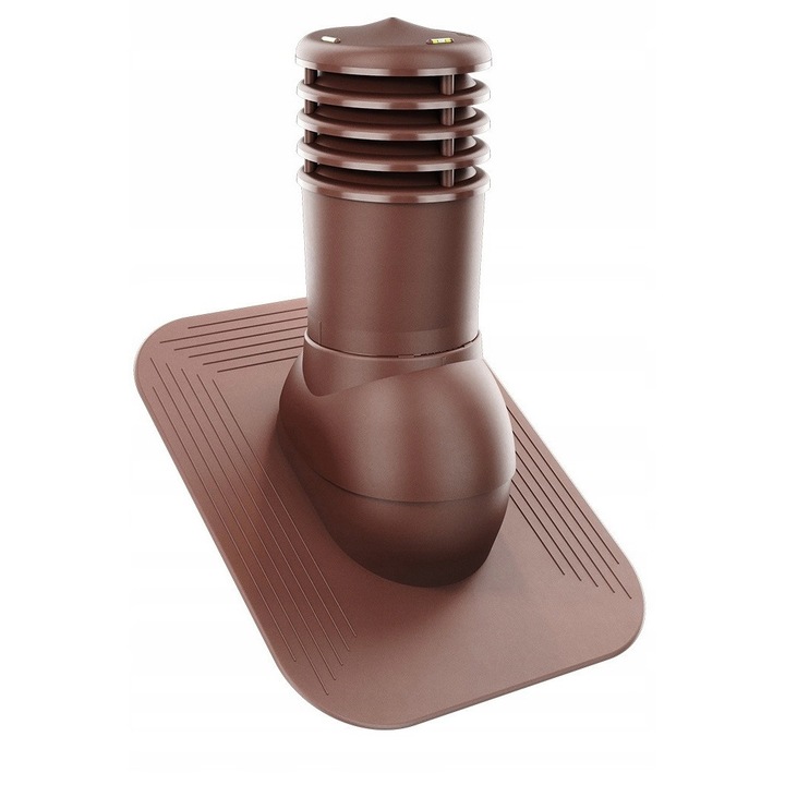 Kominek Ventilatie SmartLine, 150mm, cu drenaj condens, culoare bruna, dimensiuni 37x46cm, set complet