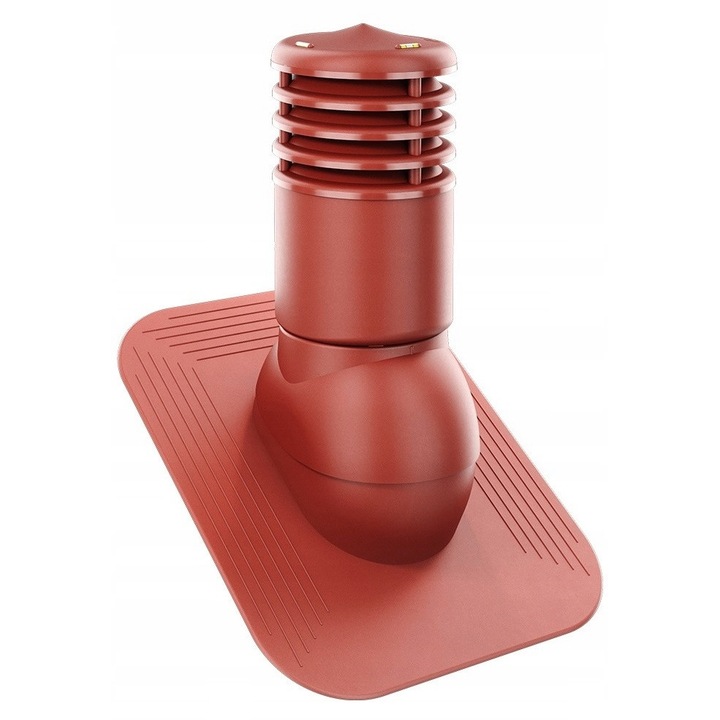 Kominek Ventilatie Ocieplon SmartLine, DN150mm, Culoare Rosie, Set Complet