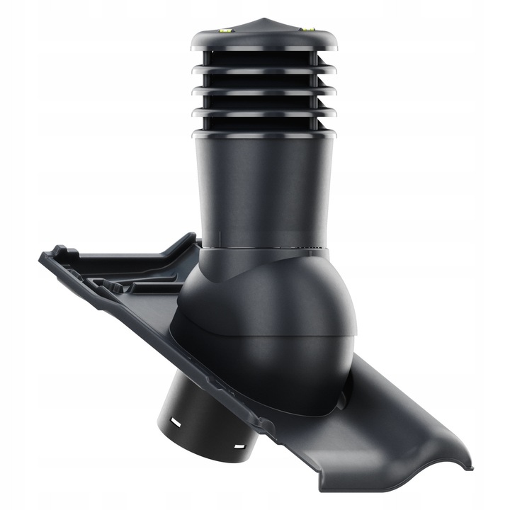 Kominek ventilat SMART 150 mm, Krono-Plast, antracit mat, set cu baza pentru CREATON TITANIA, 515x325mm