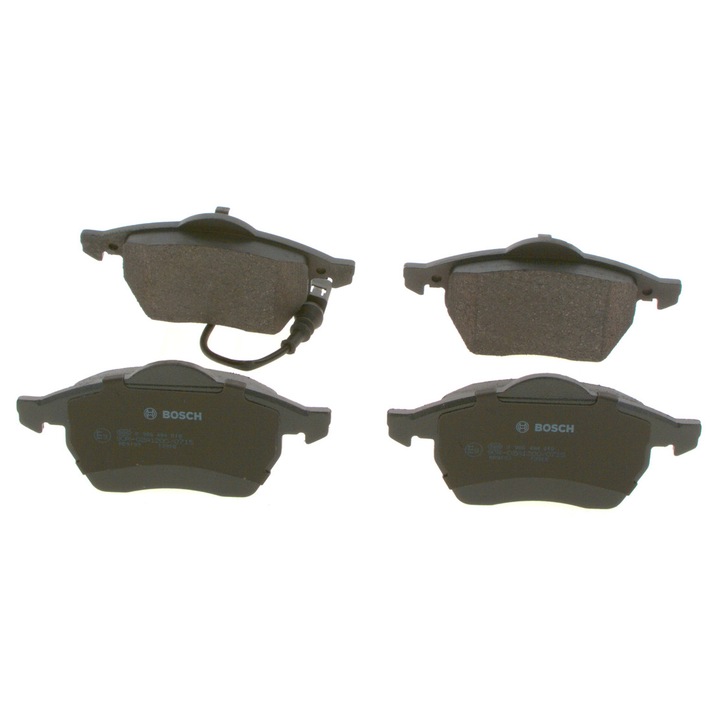 Klocki de frana fata Bosch 0 986 494 018, 74,2x156,5x19,5mm, pentru Audi A3 1.8T, 1.6, 1.9 TDI, Seat Leon, Volkswagen Bora