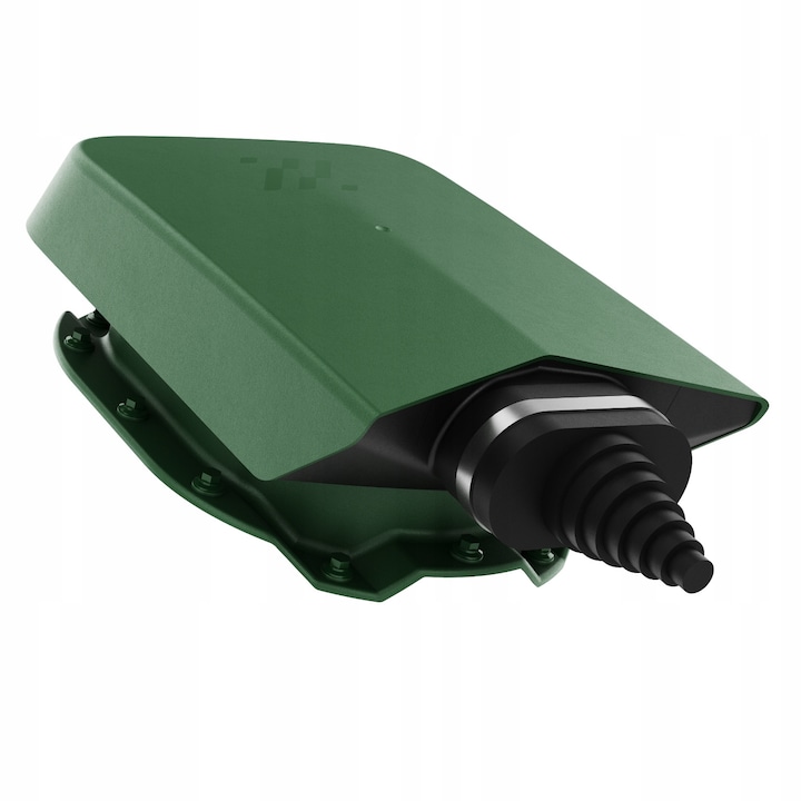 Treceri solare Krono-Plast, verde RAL 6020, pentru cabluri solare, set complet, dimensiuni 11 cm