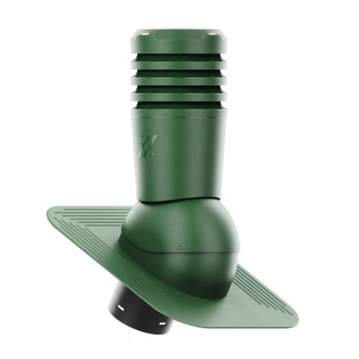 Kominek ventilator ECOLINE 125mm, verde RAL 6020, set complet pentru montaj
