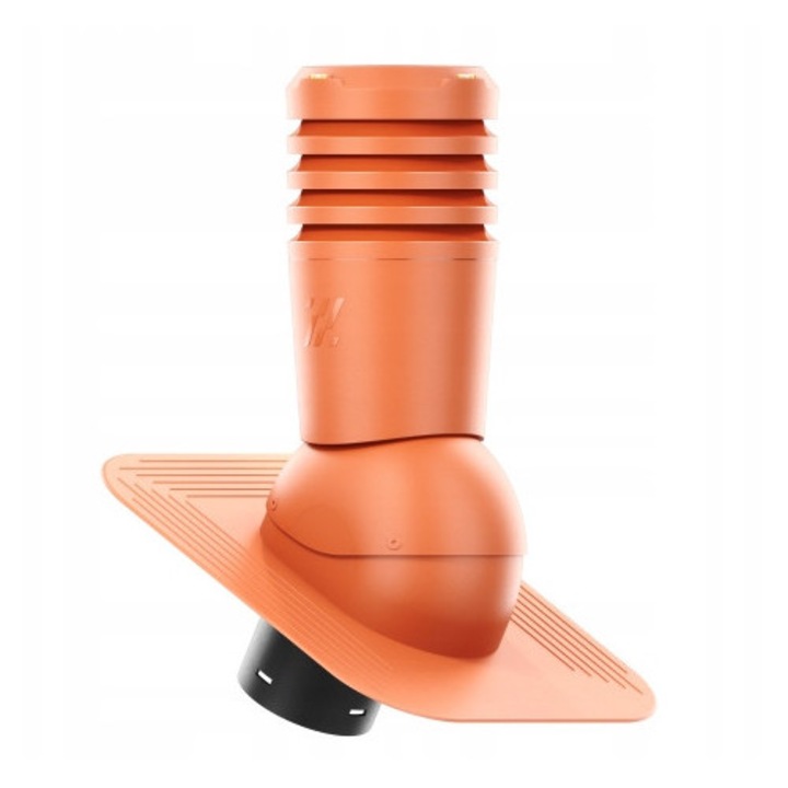 Kominek ventilator ECOLINE 125mm, CEGLASTY RAL 8004, set complet pentru montaj