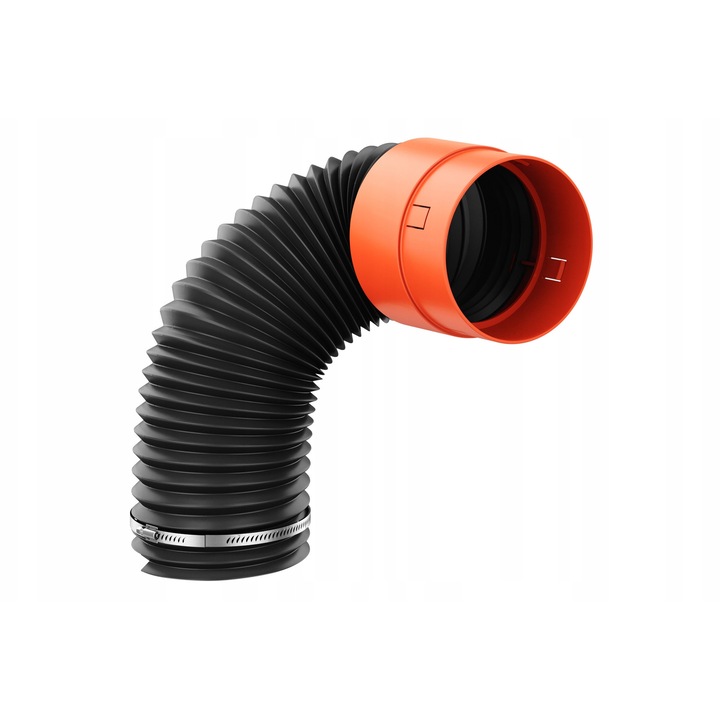 Rura przylaczeniowa Krono-Plast 125mm, 10cm, sistem cu zavor, flexibila, pentru ventilatie