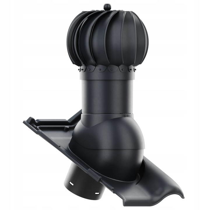 ROTOLINE 125 mm forgó tetőventilátor, Krono-Plast, antracit/grafit