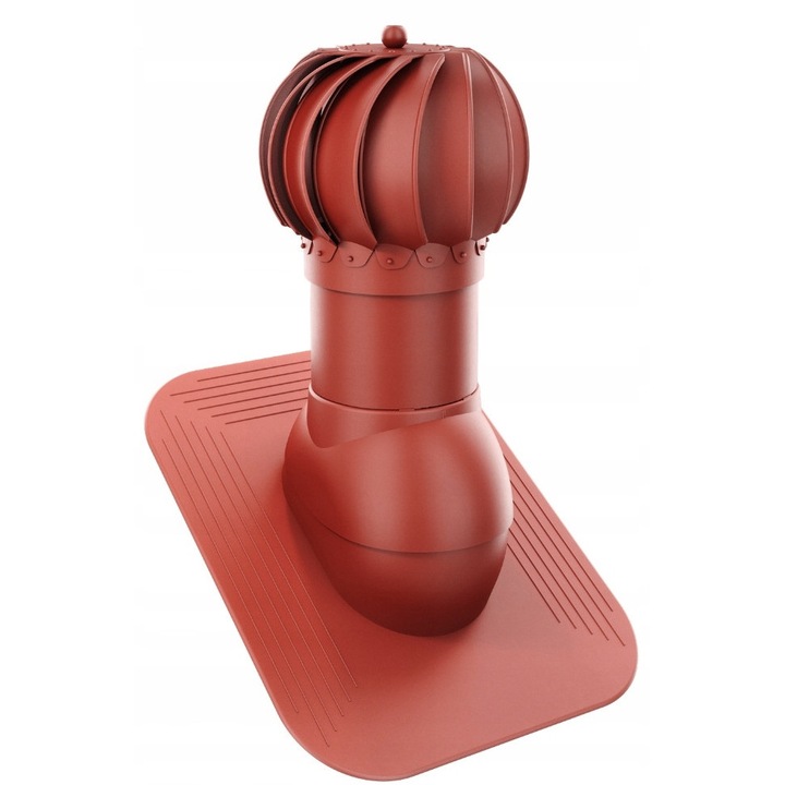 Cominek ventilator rotativ Krono-Plast DN 150mm, culoare visinie, set complet