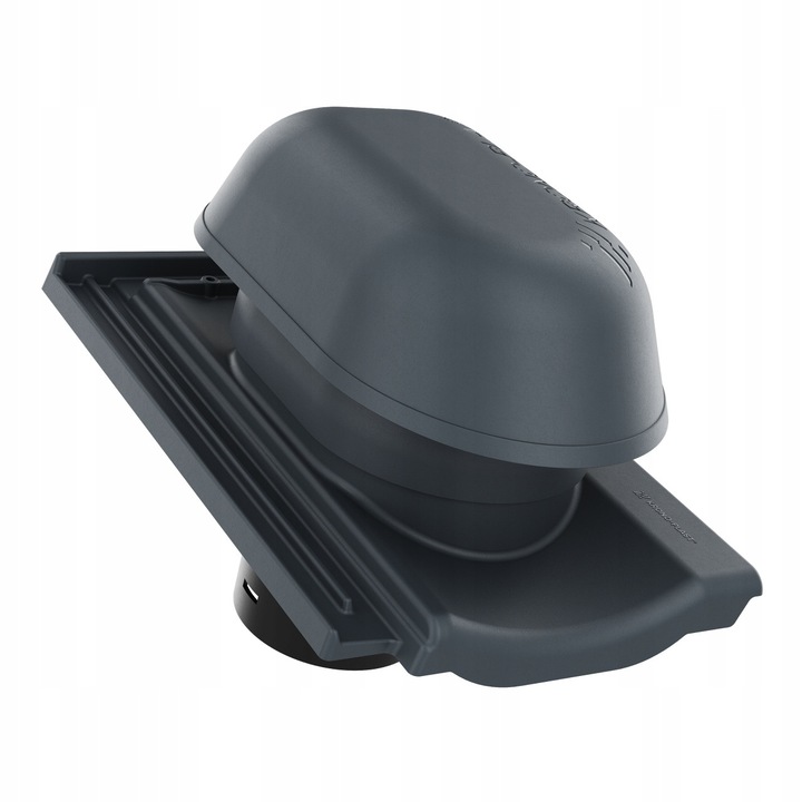 Coș de ventilație sanitar Krono-Plast, fi 125 mm, Tondach Stodo Contiton 12, grafit