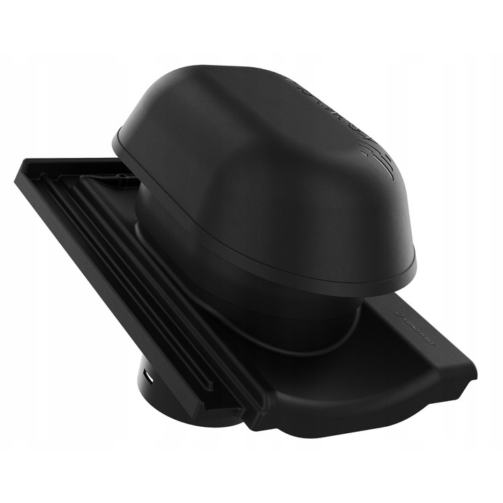 Cos de fum de ventilatie sanitara Krono-Plast, model TONDACH STODO CONTITION 12, culoare negru, dimensiuni 433x275mm