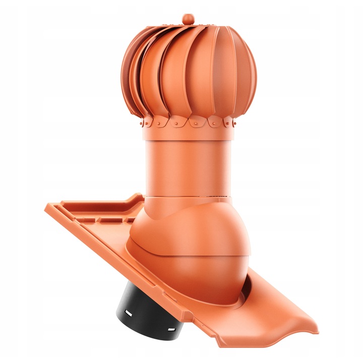 Въртящ се покривен вентилатор Krono-Plast, керамичен, DN150mm, пълен комплект
