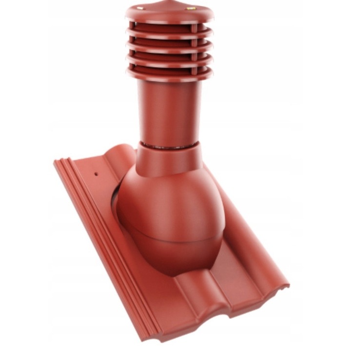 Kominek Ventilatie SmartLine, Krono-Plast, 125mm, beton, 37x46cm, cu evacuare condens, set complet