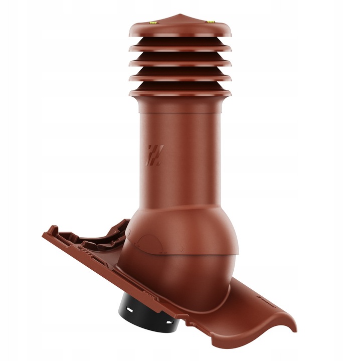 Completare set cominek ventilare HIVENT 150mm, Krono-Plast, pentru tigla ROBEN MILANO MIEDZIANA ANGOBA, 480mm, polipropilena, cu niveluri