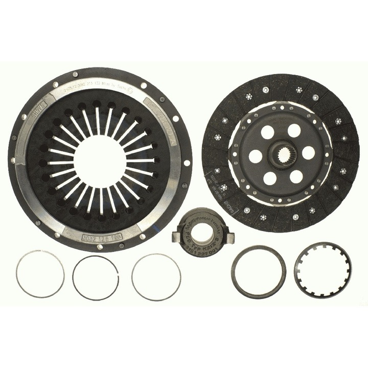 Discuri de ambreiaj set, Sachs, 240mm, 23 dinti, pentru Porsche 968, 1991-1995