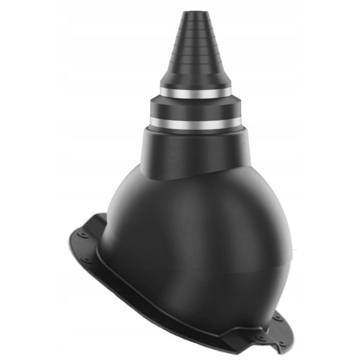 Cos de trecere antena acoperis Krono-Plast pentru tabla TRB-RIB NEGRU 9005