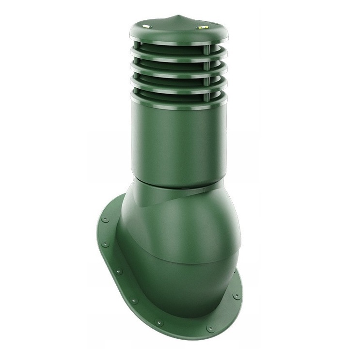 Kominek Ventilatie Ocieplon, Krono-Plast, DN150mm, Verde RAL 6020, Set complet