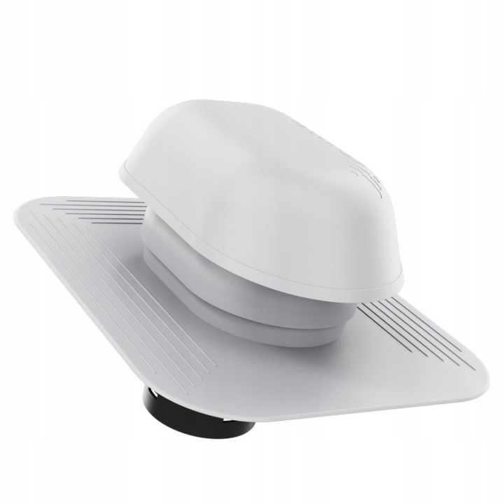 Combinat sanitar Krono-Plast, fi 125mm, gri RAL 7036, set complet