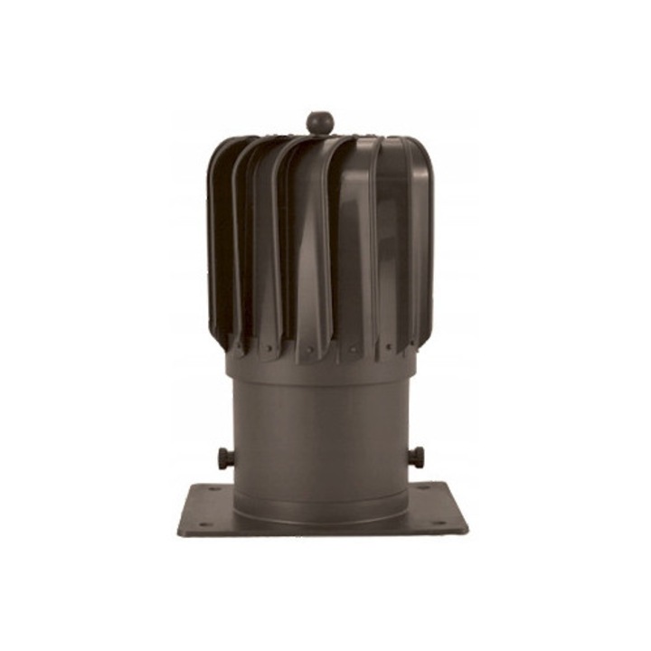 Forgó kéményventilátor, 150mm, sötétbarna színű, komplett szett