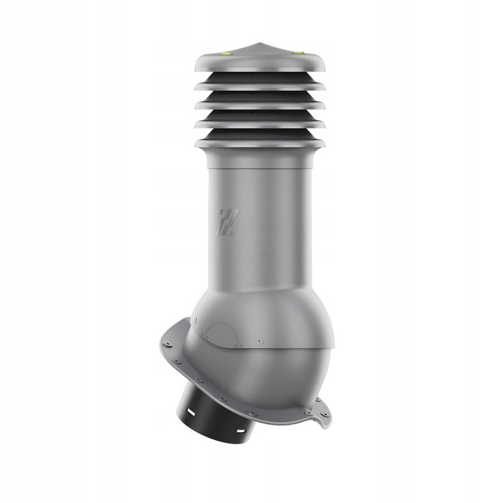 Combinat de ventilatie HiVent 125 mm, Krono-Plast, grafit RAL 7024, set complet