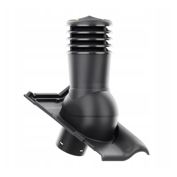 Kominek Ventilatie SmartLine, Krono-Plast, ceramica, negru, DN150mm, H456mm, set complet