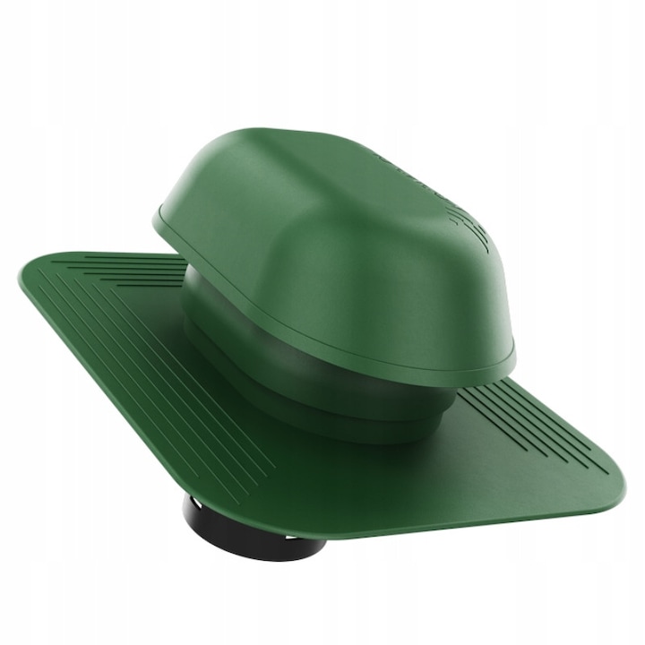 Completare pentru acoperis, Krono-Plast, kominek sanitar, verde RAL 6020, 125mm, set complet