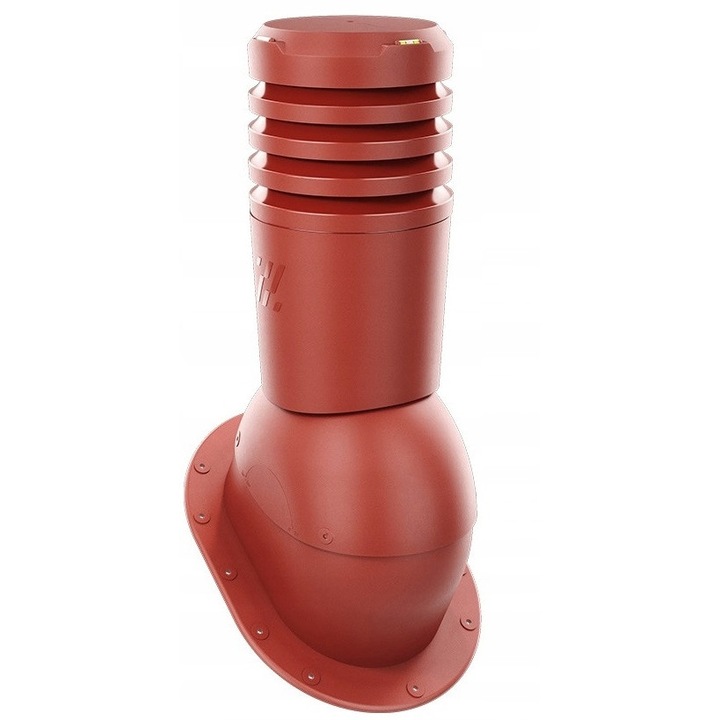 Kominek Ventilatie EcoLine, DN125mm, rosu 3009, set complet