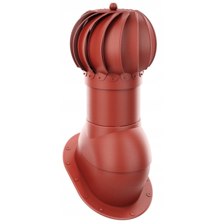 Krono-Plast tetőventilátor, DN 150 mm, piros, 37x46cm