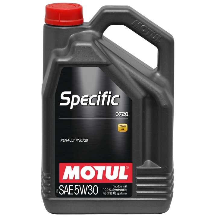 Ulei motor MOTUL SPECIFIC 0720 5W30 5L, pentru motoare Renault, Dacia, Nissan, sintetic, protectie DPF