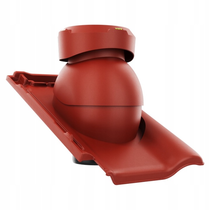 Kominek ventilator canalizare fi110 set cu baza ROBEN PIEMONT, polipropilena, culoare TRENTINO ANGOBA, dimensiuni baza 472x290mm