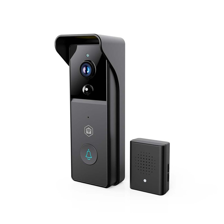 Sonerie video Nedis SmartLife, 306577, WiFi, negru