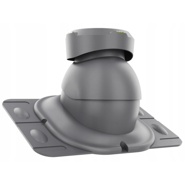 Канализационен комин fi110 комплект, Krono-Plast, графит RAL 7024, 337x440мм