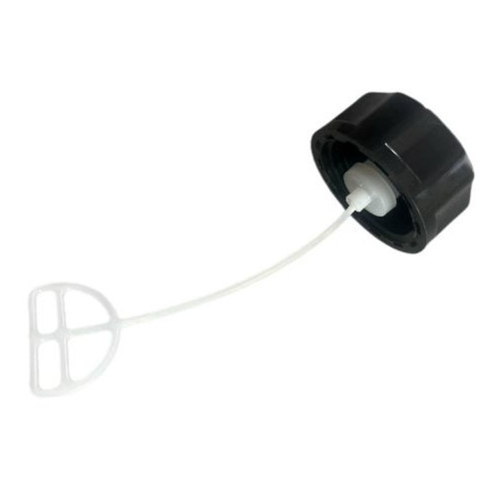 Cap rezervor combustibil 139/44-5 pentru motocoase, 4-timpuri, cu cordon anti-pierdere, plastic rezistent