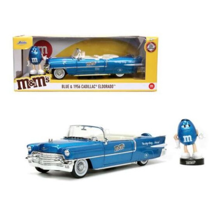 Macheta auto Cadillac Eldorado cu figurina M&M's 1:24 Jada