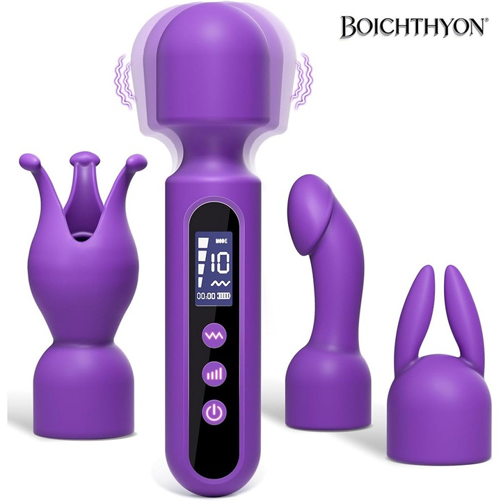 Erős Boichthion® vibrátor, multifunkcionális masszázs, stimulálja a csiklót, a G-pontot és a mellbimbókat, csendes és 40 beépített vibrációs móddal rendelkezik intim használatra