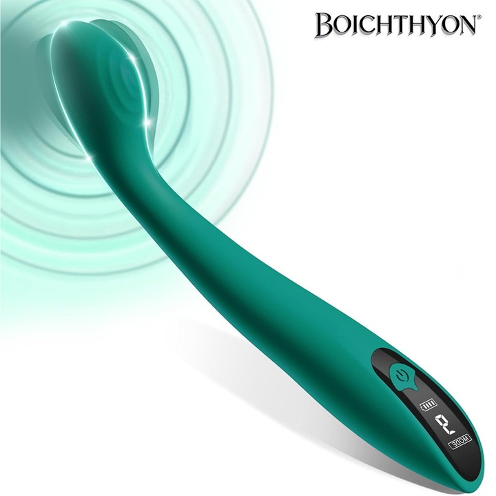 Vibrátor nőknek Boichthyon®, G-pont és csikló vibrátor, többszörös stimuláció, 9 rezgésmód, LCD kijelző, orvosi szilikon, vízálló, USB-ről tölthető